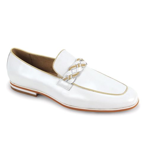 Giovanni Leather Dress Shoes-TUDOR-WHITE