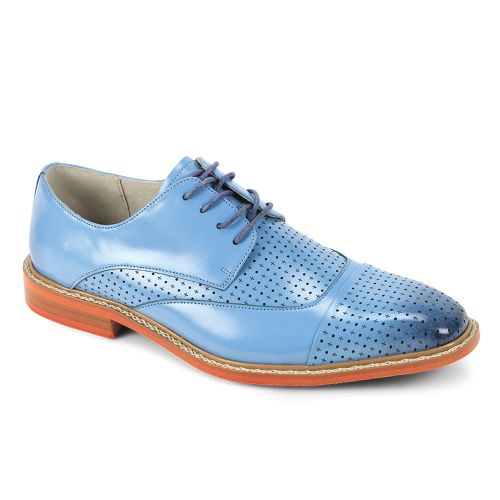 Giovanni Leather Dress Shoes-ALFORD-LT BLUE
