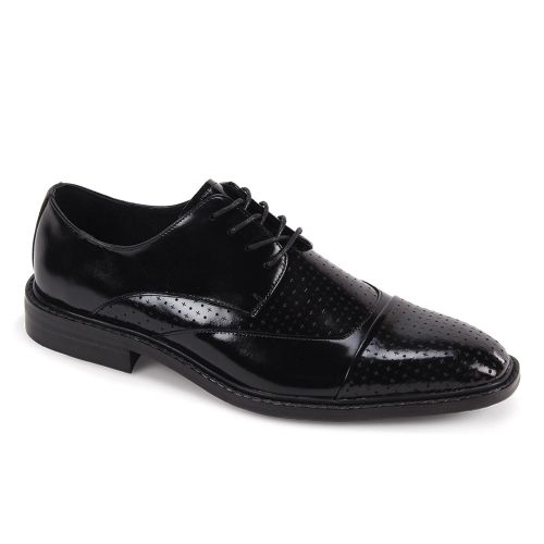 Giovanni Leather Dress Shoes-ALFORD-BLK