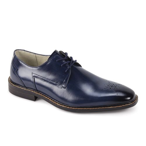 Giovanni Leather Dress Shoes-TOBY-BLUE