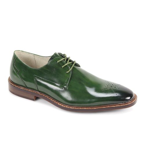 Giovanni Leather Dress Shoes-TOBY-GREEN