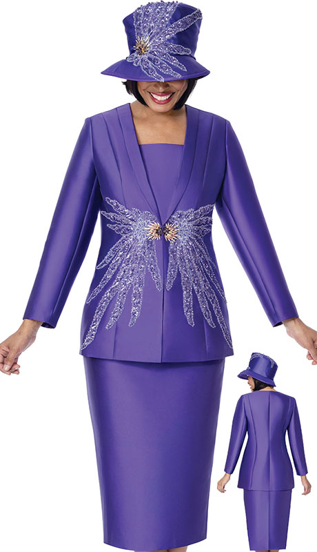 GMI 401942-PUR Ladies Church Suit