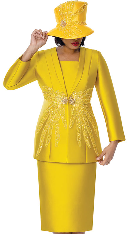 GMI 401942-YLW Ladies Church Suit GMI 401942-YLW Ladies Church Suit
