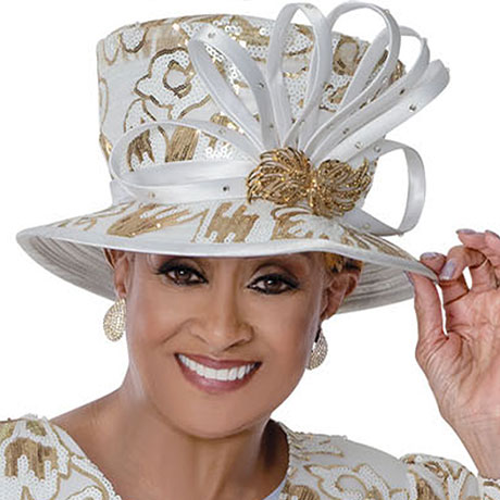 Dorinda Clark Cole 310152-WHG-H-IH Church Hat