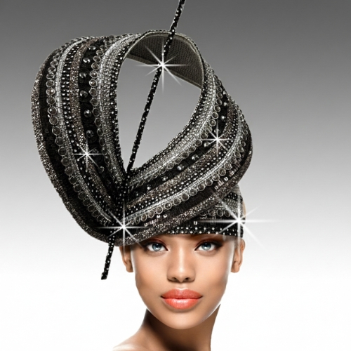 3040 WAKANDA Church Hat-BLACK