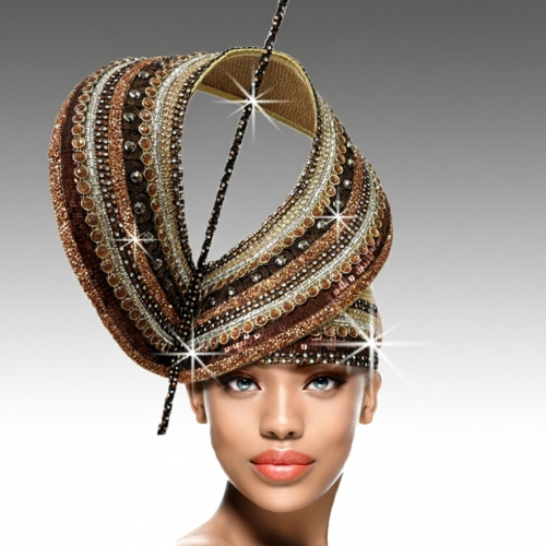 3040 WAKANDA Church Hat-BRONZE