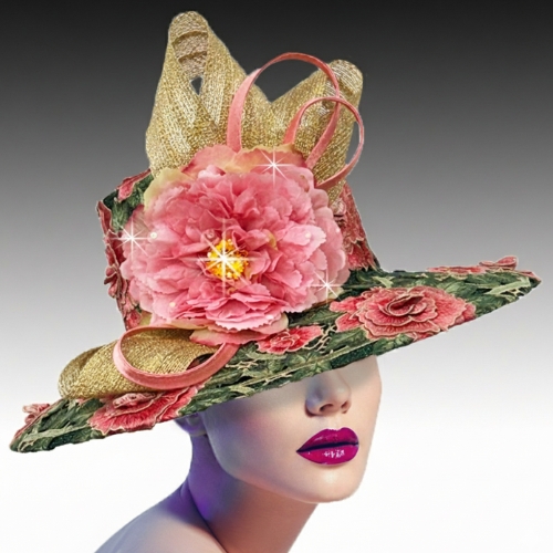 Church Hat 3479 KILMT-PINK-GOLD