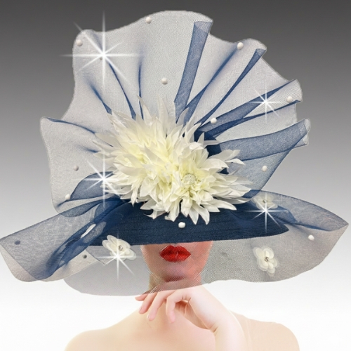 Church Hat 3485 WHISPER-NAVY