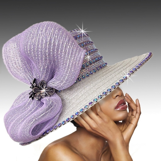 Church Hat 3492 SANDRA-Silver-lilac