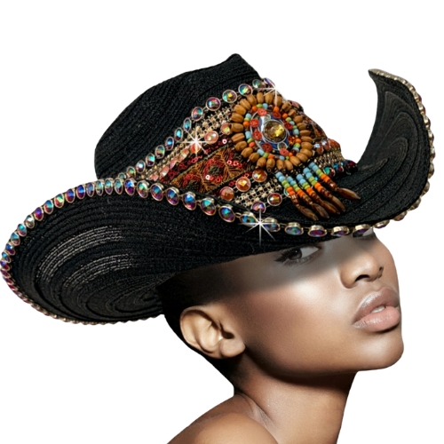 Church Hat SC3457 CHER-BLACK-MALTI