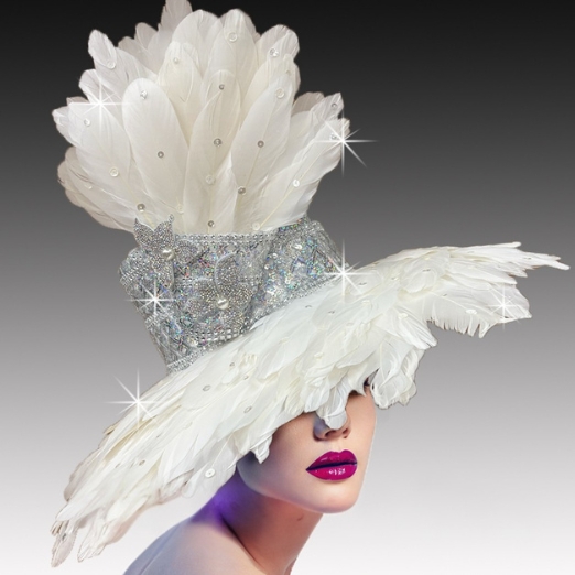 Church Hat 3466- Chestnut-White