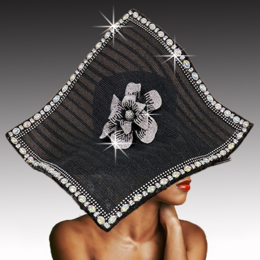 Church Hat 3487 ISABELLA Black