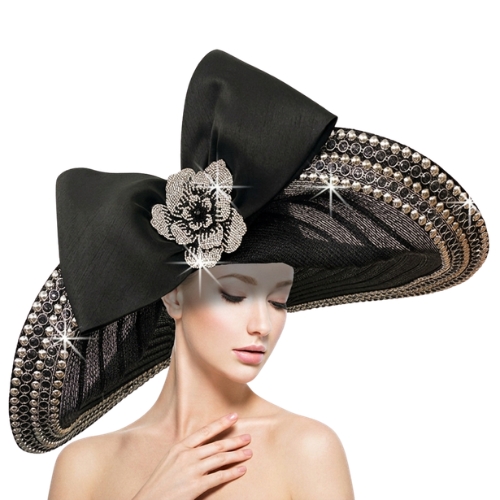 Church Hat 3511 PAIGE-BLACK