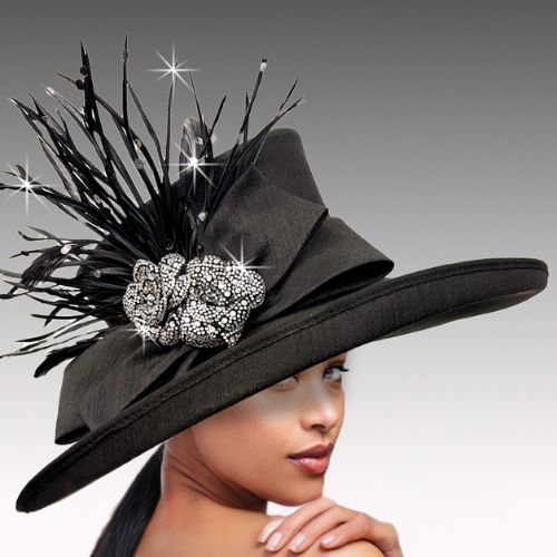 Church Hat 3512-Black 