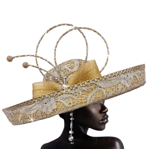 Church Hat3518 Artemis Upbrim-Gold-silver