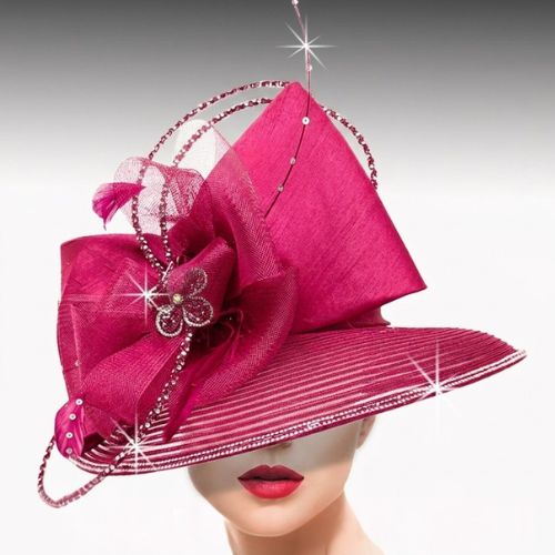 Church Hat 3531-Fuchsia 