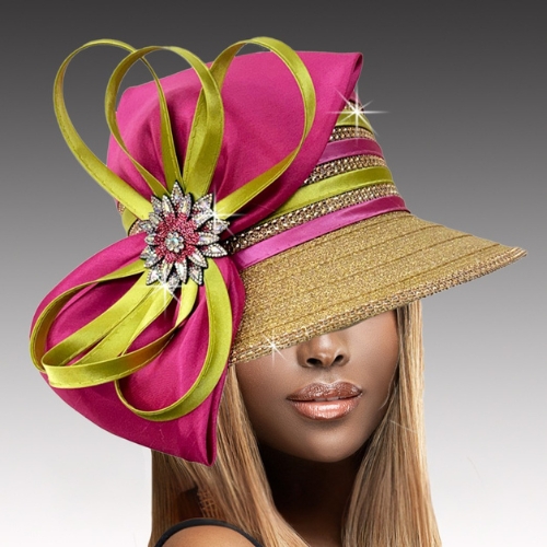 Church Hat 3534 MINOU Bucket-Fuchsia-Lime