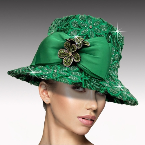 Church Hat 3535 Clements Bucket-Emerald