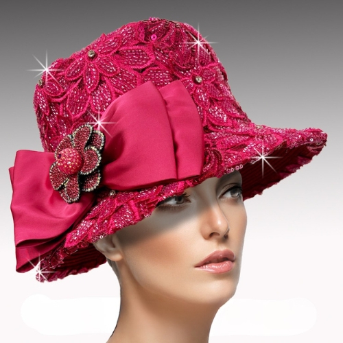 Church Hat 3535 Clements Bucket-Fuchsia