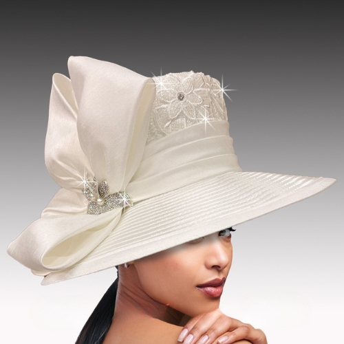 Church Hat3536 KISMET Large Brim-Winter White