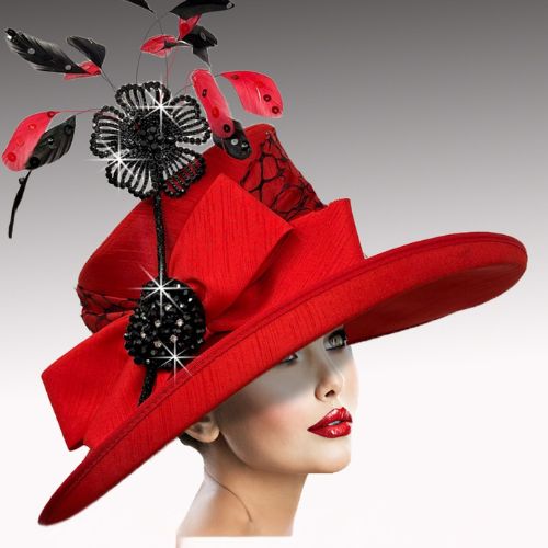 Church Hat 3544-Red 