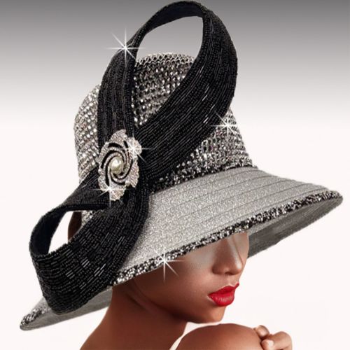 Church Hat FA3546-SILVER-BLACK 