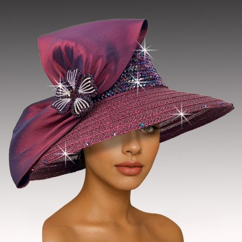 Church Hat 3548-Plum 
