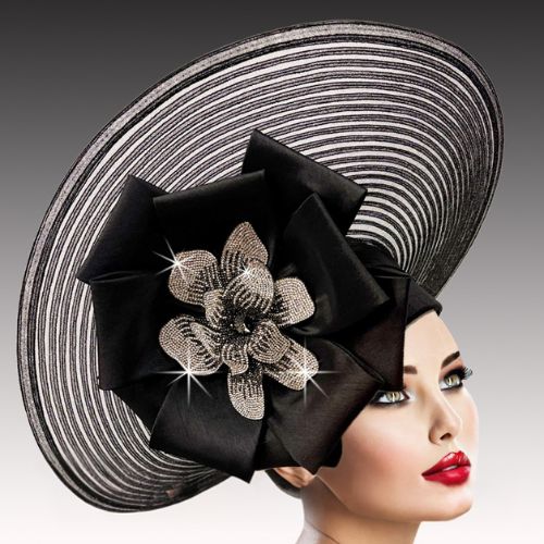 Church Hat 3549-BLACK 