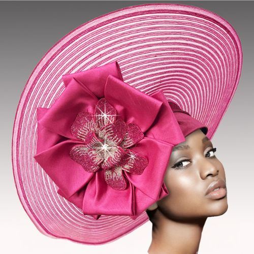 Church Hat 3549-Fuchsia 