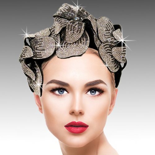 Church Hat FA3552-BLACK-WHITE 
