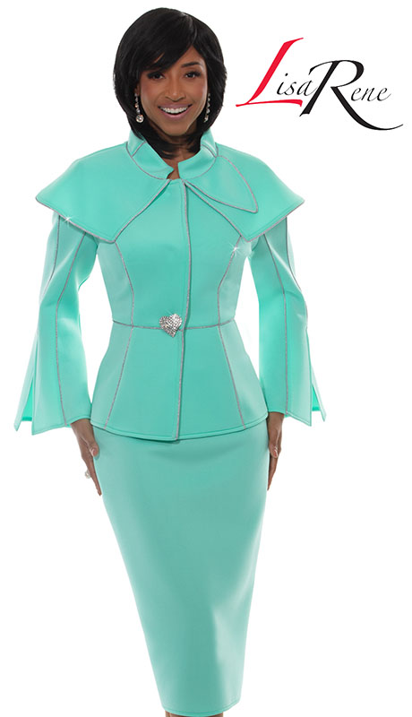 Lisa Rene 3377-MNT Ladies Church Suit