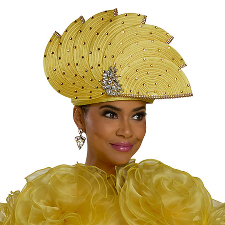 Lisa Rene H66395-YEL-QS Church Hat Lisa Rene H66395-YEL-QS Church Hat