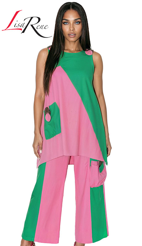Lisa Rene 3389-PWG Ladies Church Outfit