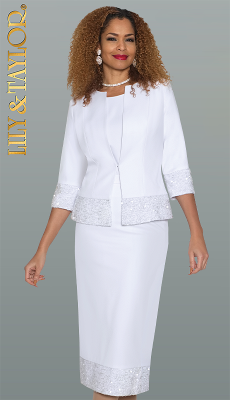 Lily and Taylor 4996-WHT