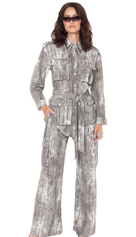 Love the Queen 17642-GRY Outfit