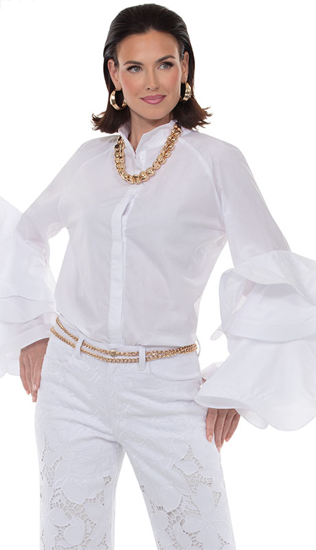 Love the Queen 17671-WHT Top