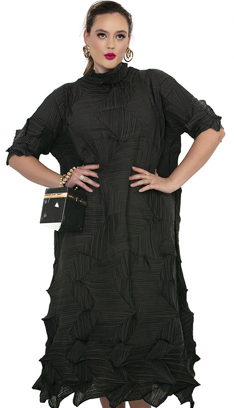 Luxe Moda LM511-BLK Church Dress