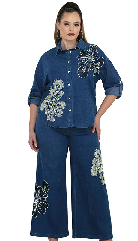 Luxe Moda LM520 Top And Pant Set