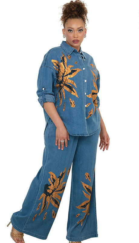 Luxe Moda LM522 Top And Pant Set Luxe Moda LM522 Top And Pant Set