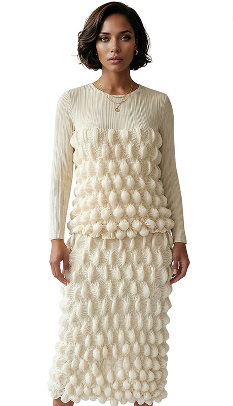 Luxe Moda LM523-BGE Top And Pant Set Luxe Moda LM523-BGE Top And Pant Set