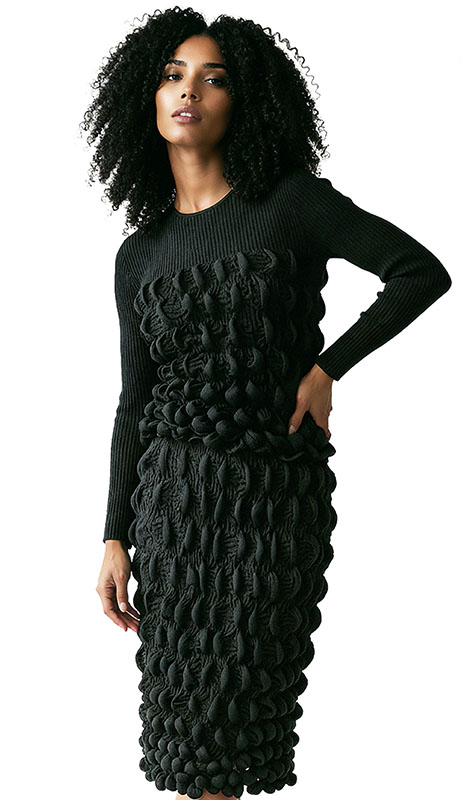 Luxe Moda LM523-BLK Top And Pant Set Luxe Moda LM523-BLK Top And Pant Set