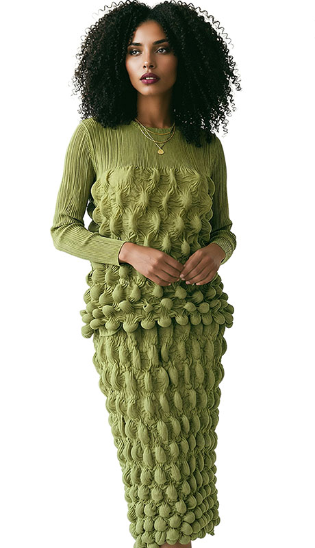 Luxe Moda LM523-SGE Top And Pant Set Luxe Moda LM523-SGE Top And Pant Set