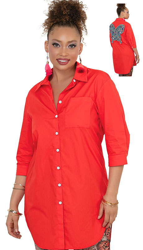 Luxe Moda LM524-RED Top Luxe Moda LM524-RED Top