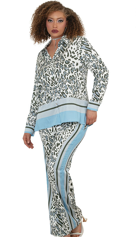 Luxe Moda LM504-BLU Church Outfit