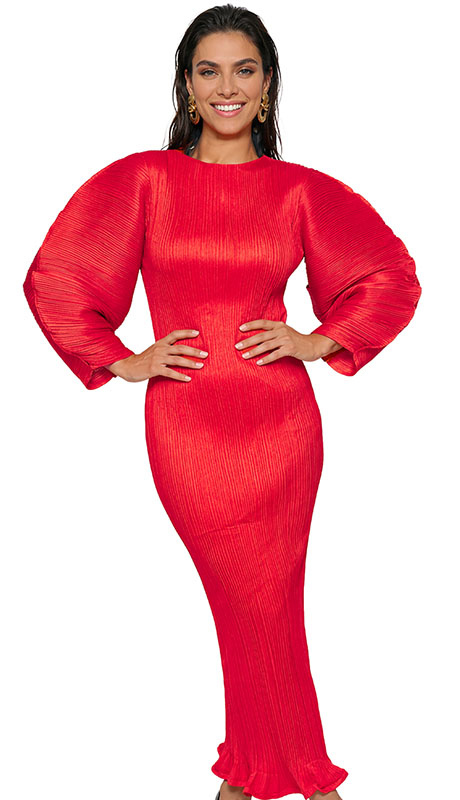 Luxe Moda LM528-RED Church Dress
