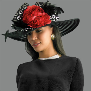 Lily and Taylor HAT H154-BLK Lily and Taylor HAT H154-BLK