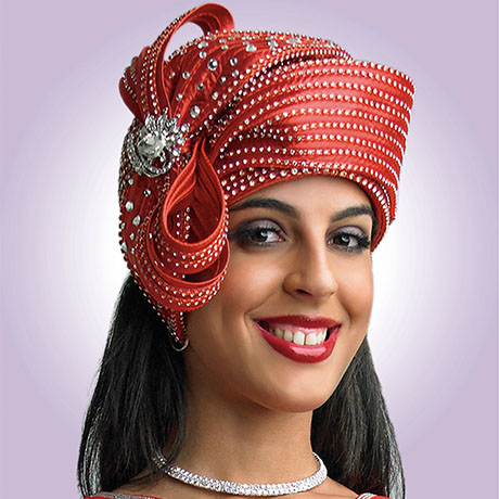 Lily And Taylor Hat H419-RED-QS