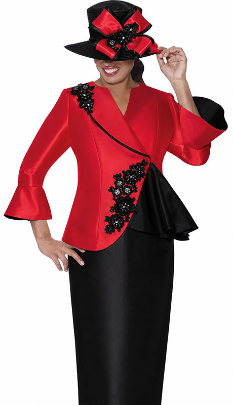 GMI G400992-RDBK-IH Ladies Church Suit