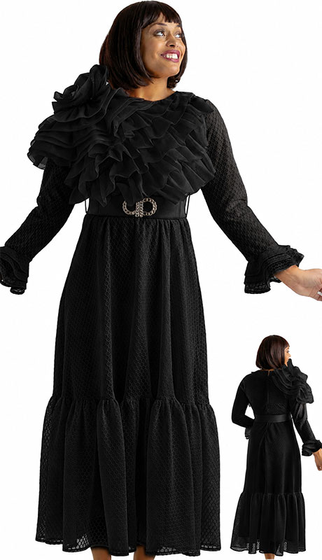 Sharz B London SBL8151-BLK-QS Church Dress