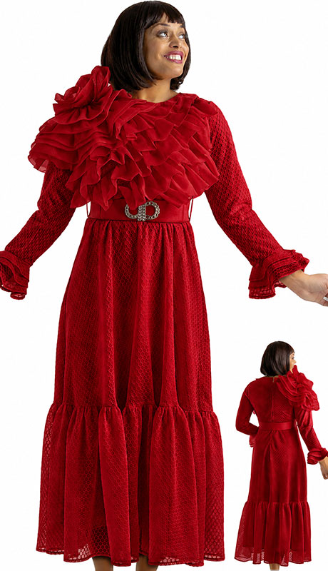 Sharz B London SBL8151-RED-IH Church Dress